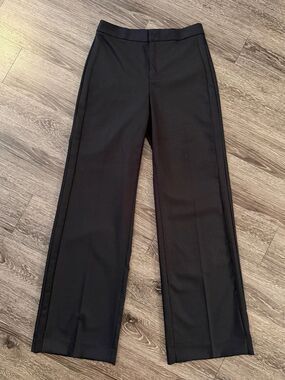 Banana Republic Tuxedo Stripe Wide Leg Trouser Long Inseam